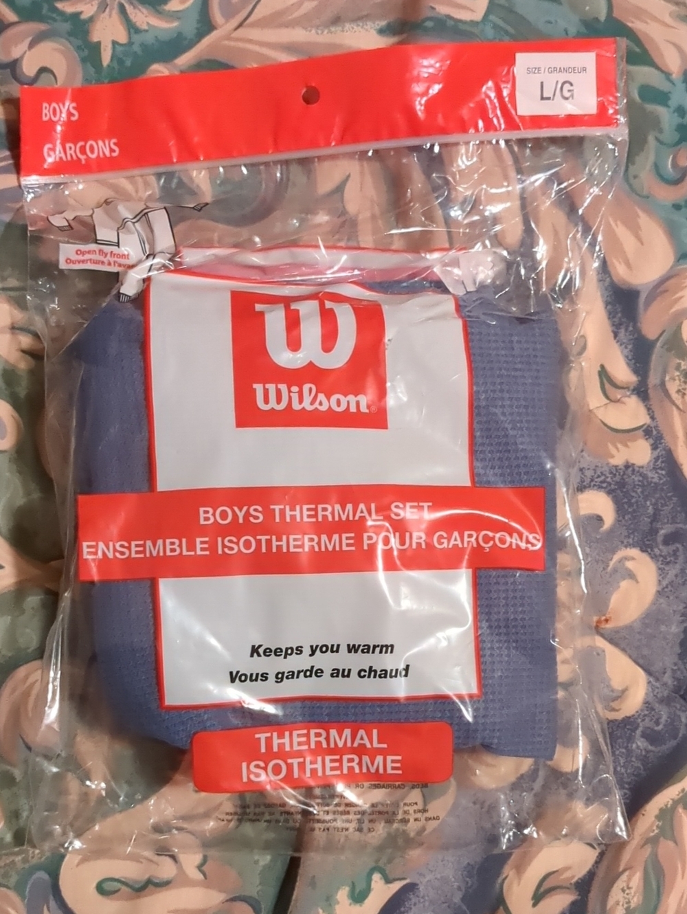 Wilson Boys' Thermal Undershirt and Bottoms Set - Blue